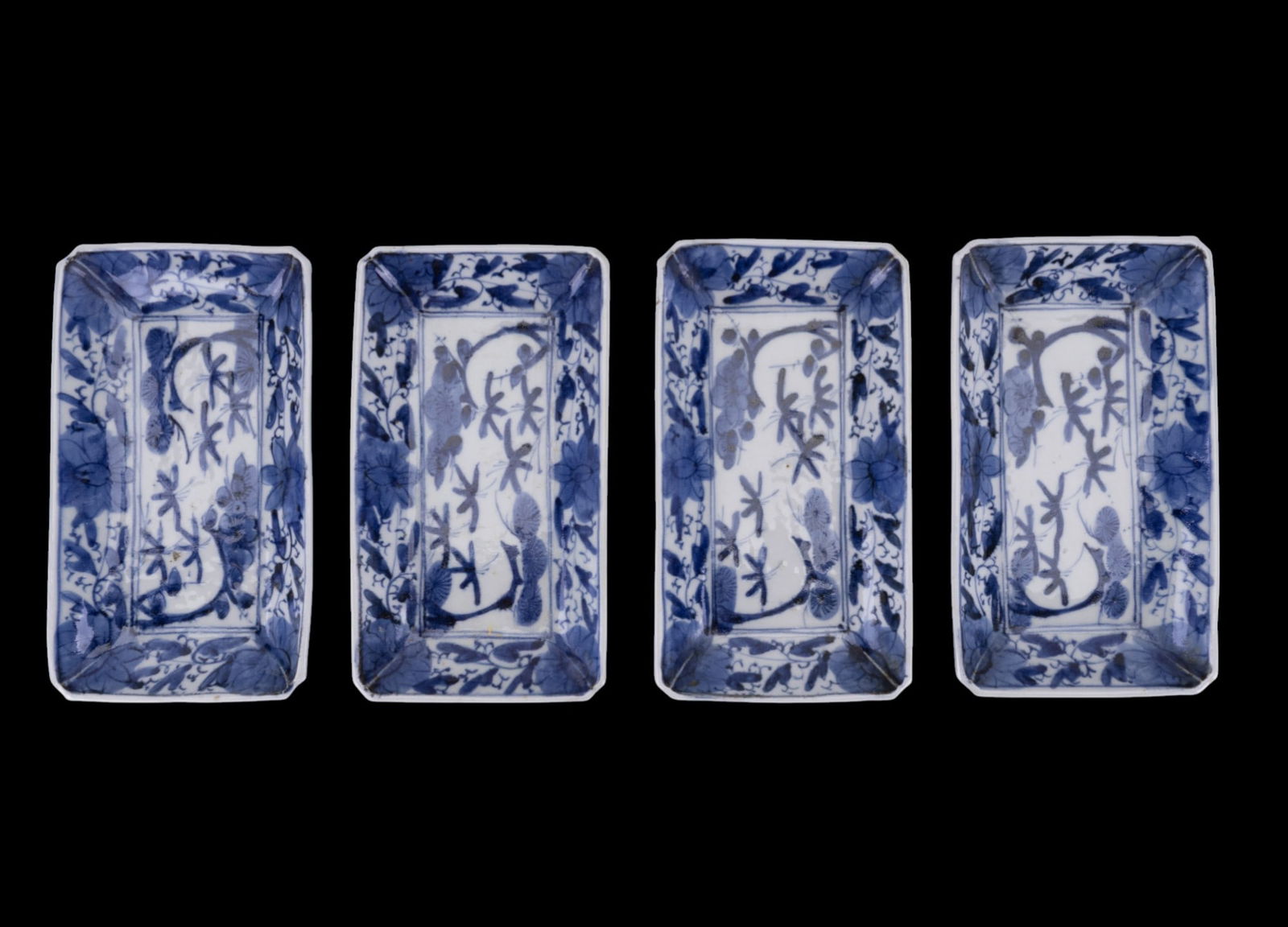 Antique Japanese Blue & White Porcelain Dishes (1 of 3)