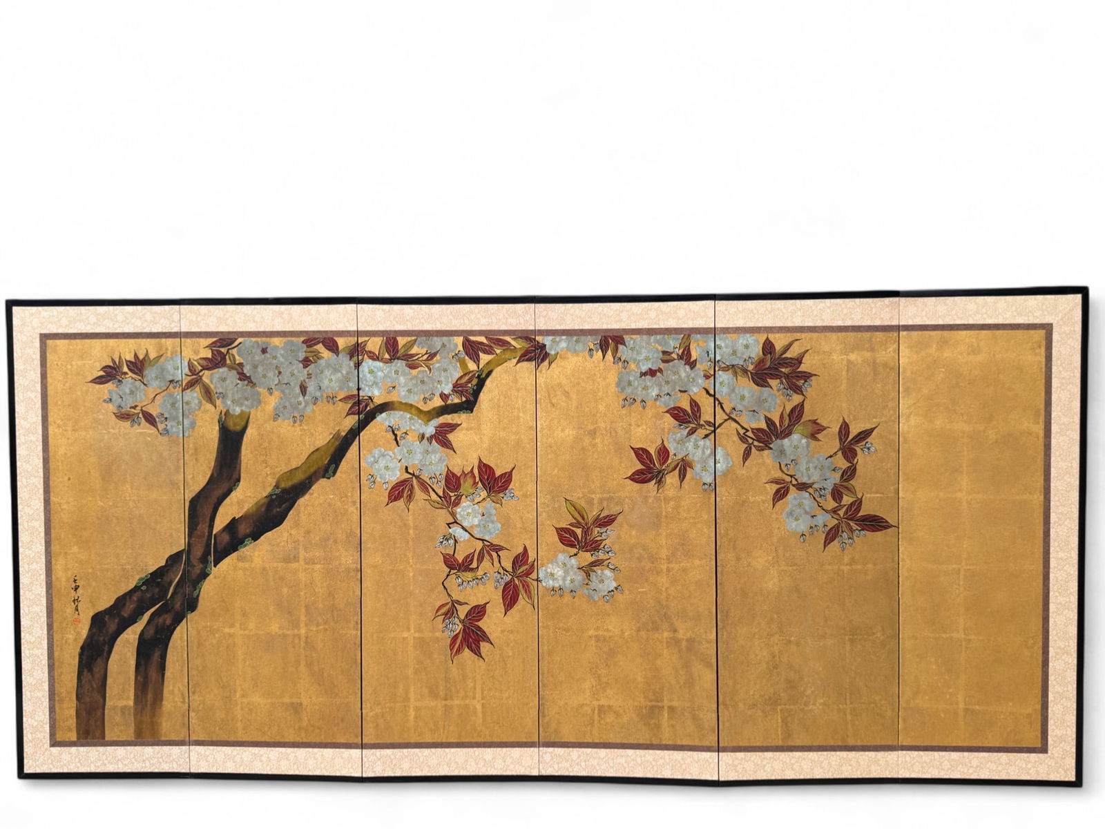 Japanese 6-Panel Folding Screen (1 of 9)