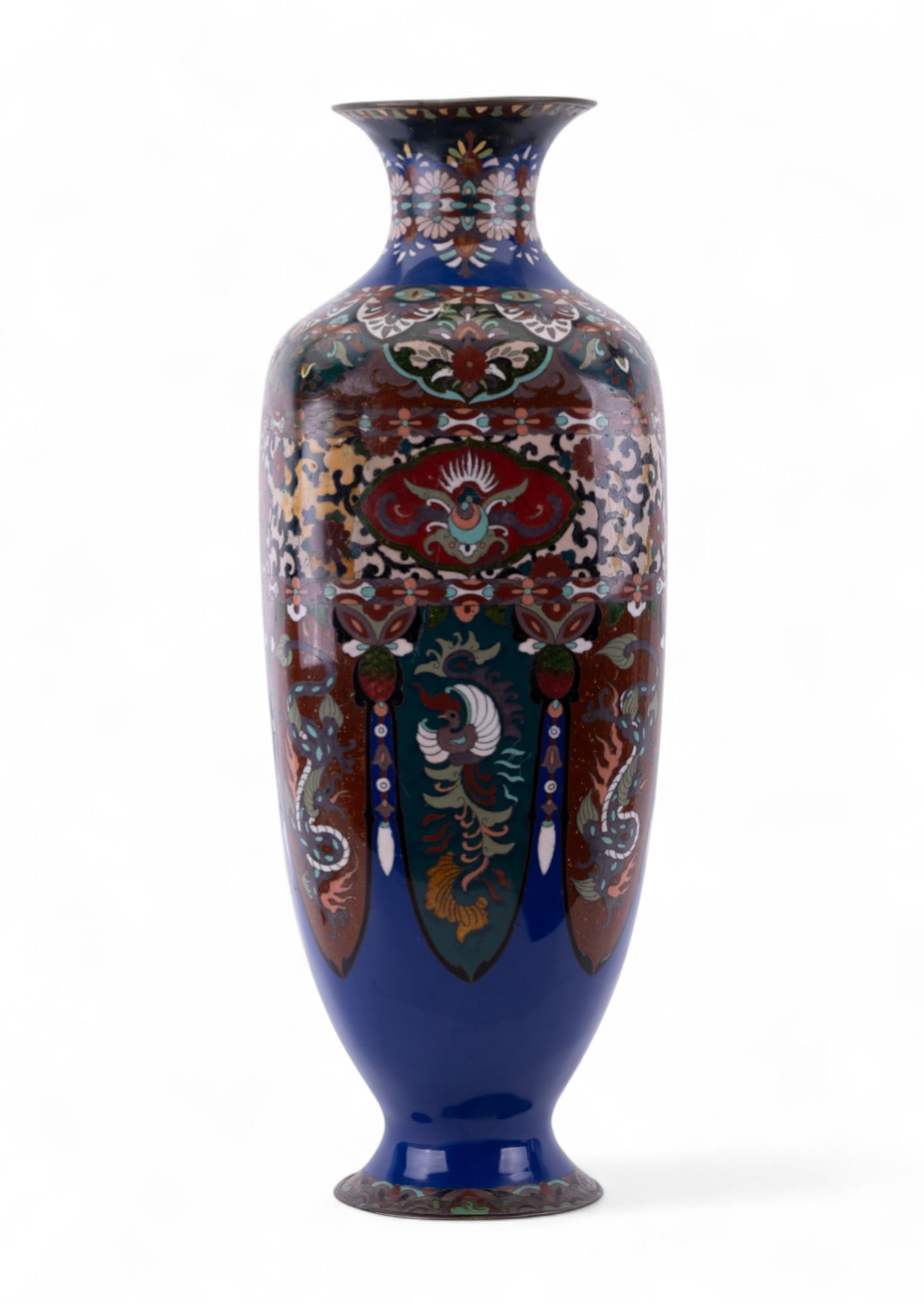 Japanese Cloisonne Floor Vase ~24"H (1 of 11)