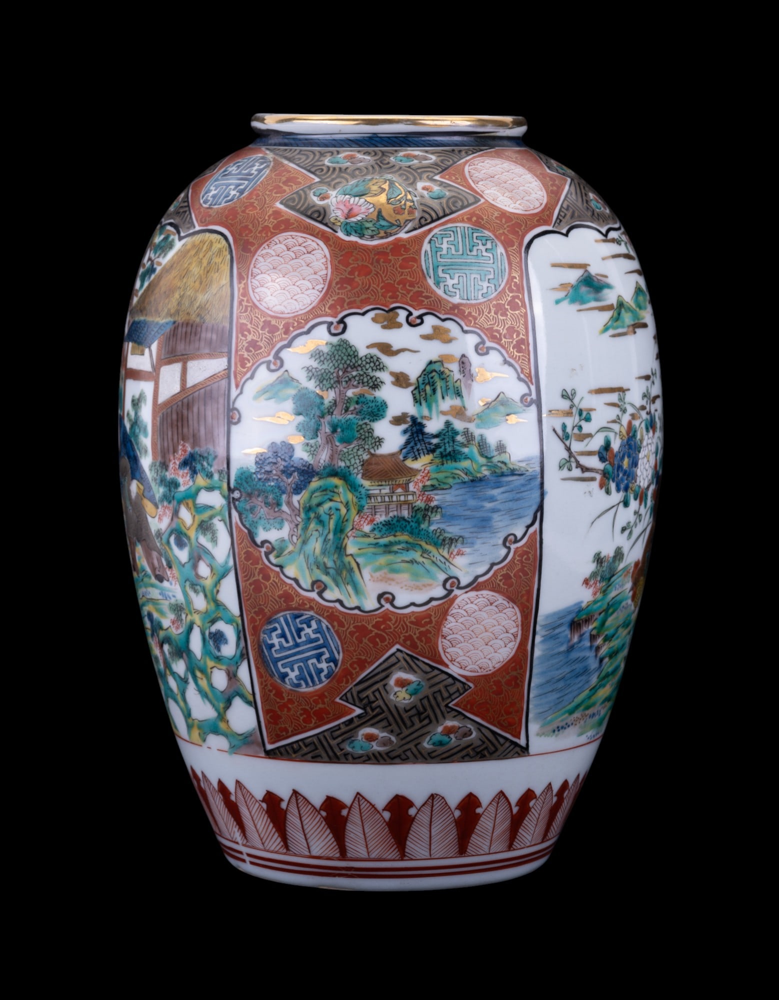 Japanese Kutani Ware Vase (1 of 7)