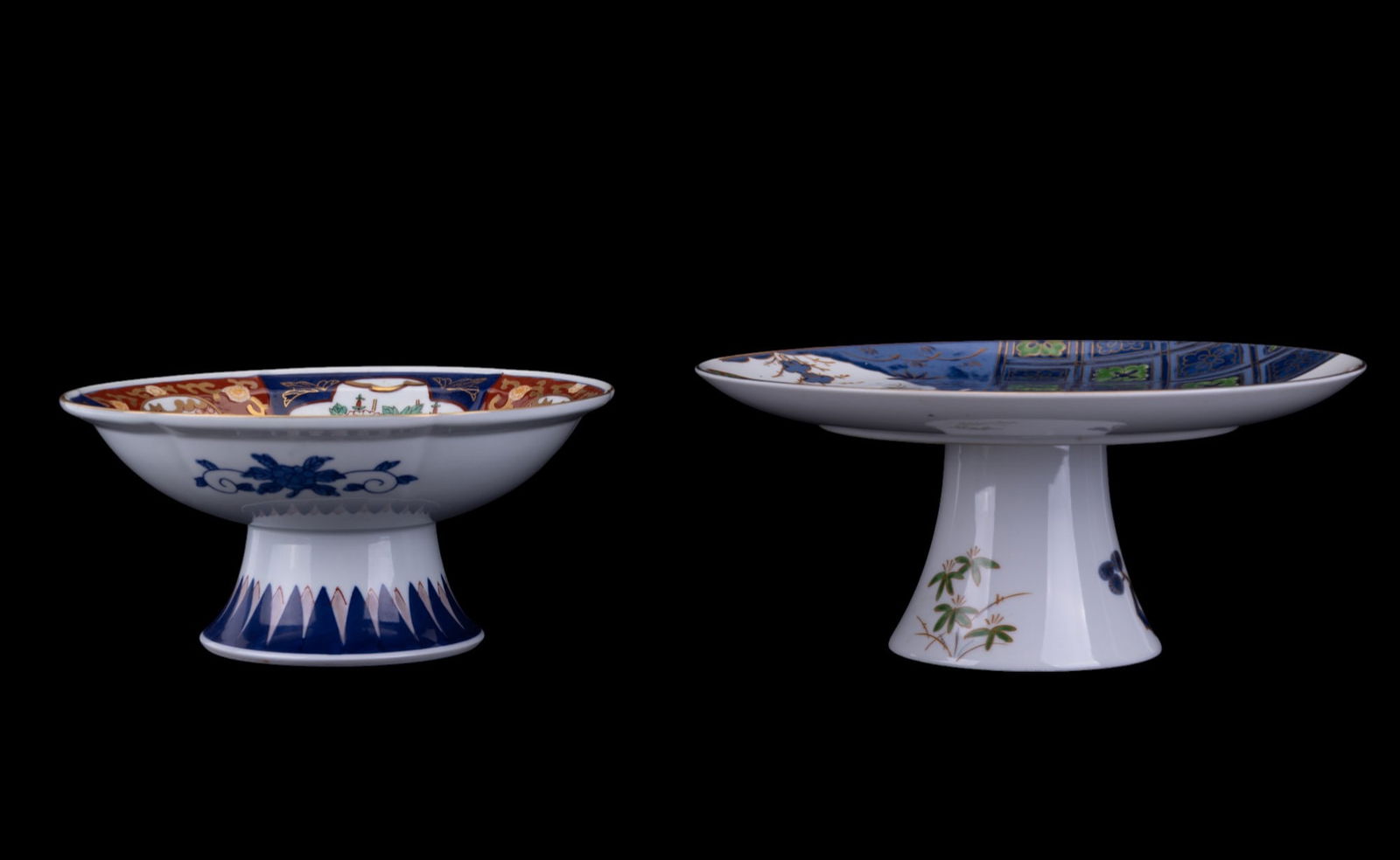 Japanese Imari Pedestal Compotes (2) (1 of 5)