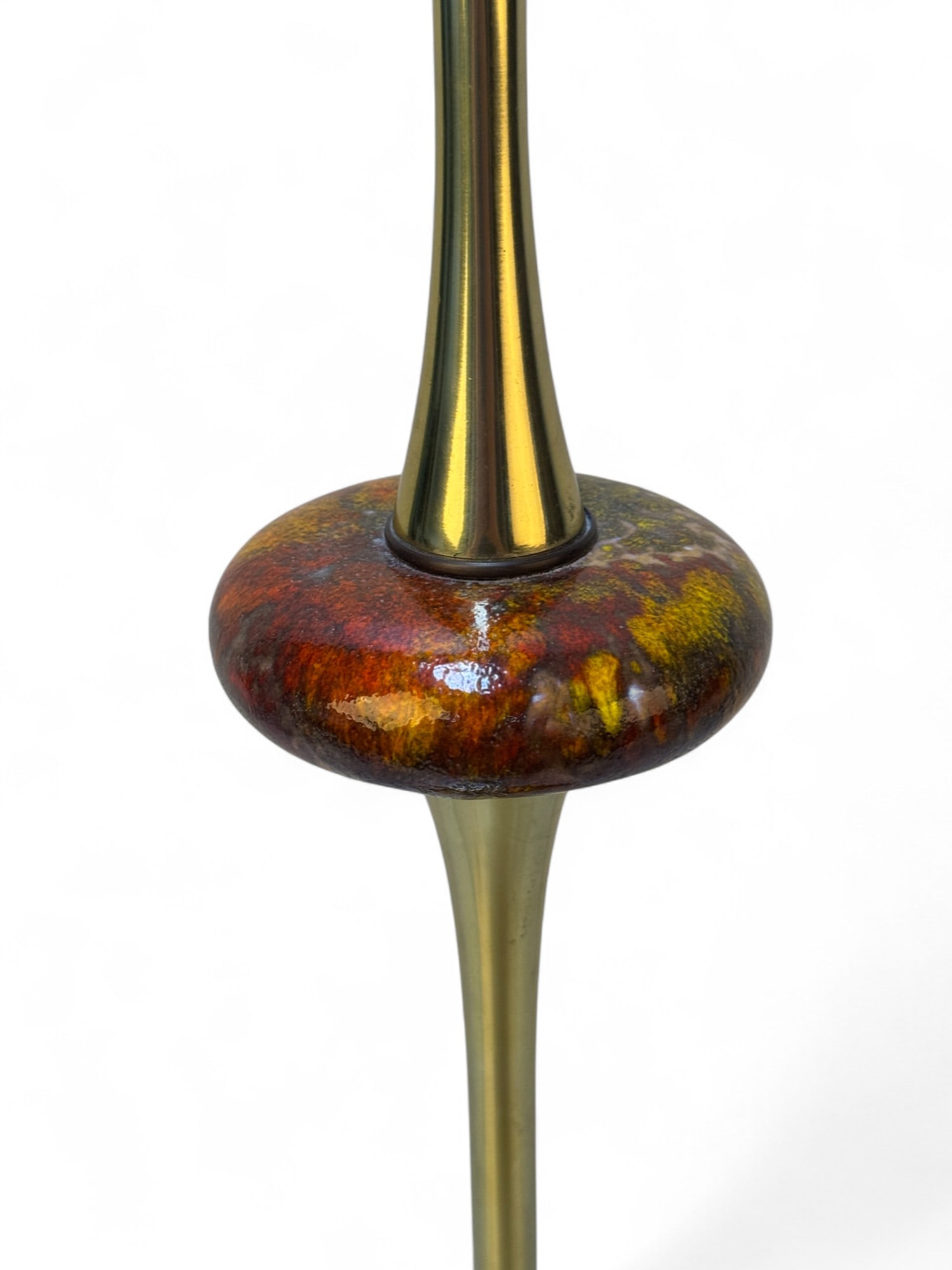 Mid Century Tulip-Form Brass Table Lamp (1 of 8)