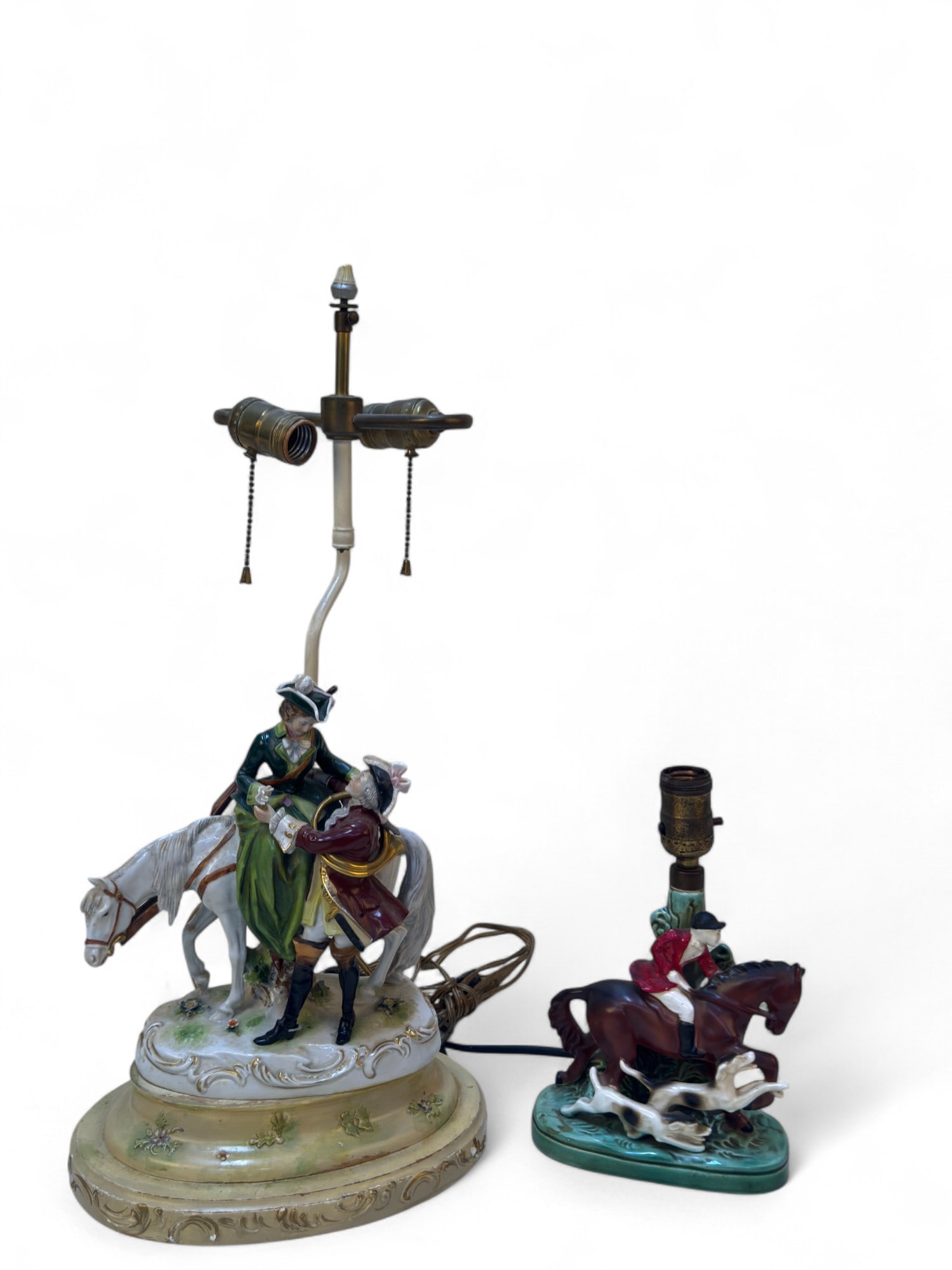 Capodimonte Porcelain Figural Table Lamps (1 of 10)