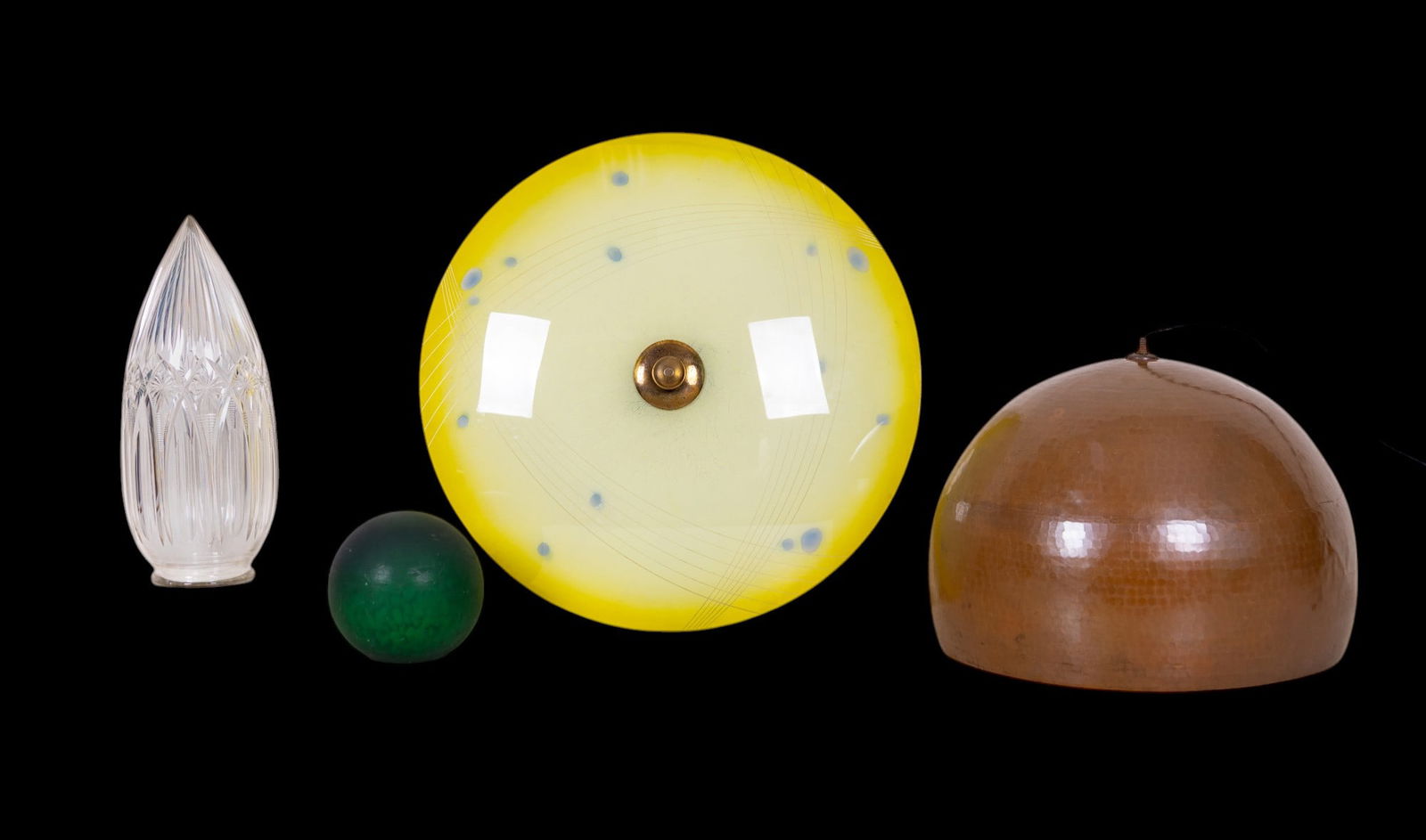 Decorative Glass + Copper Lamp Shades (1 of 12)