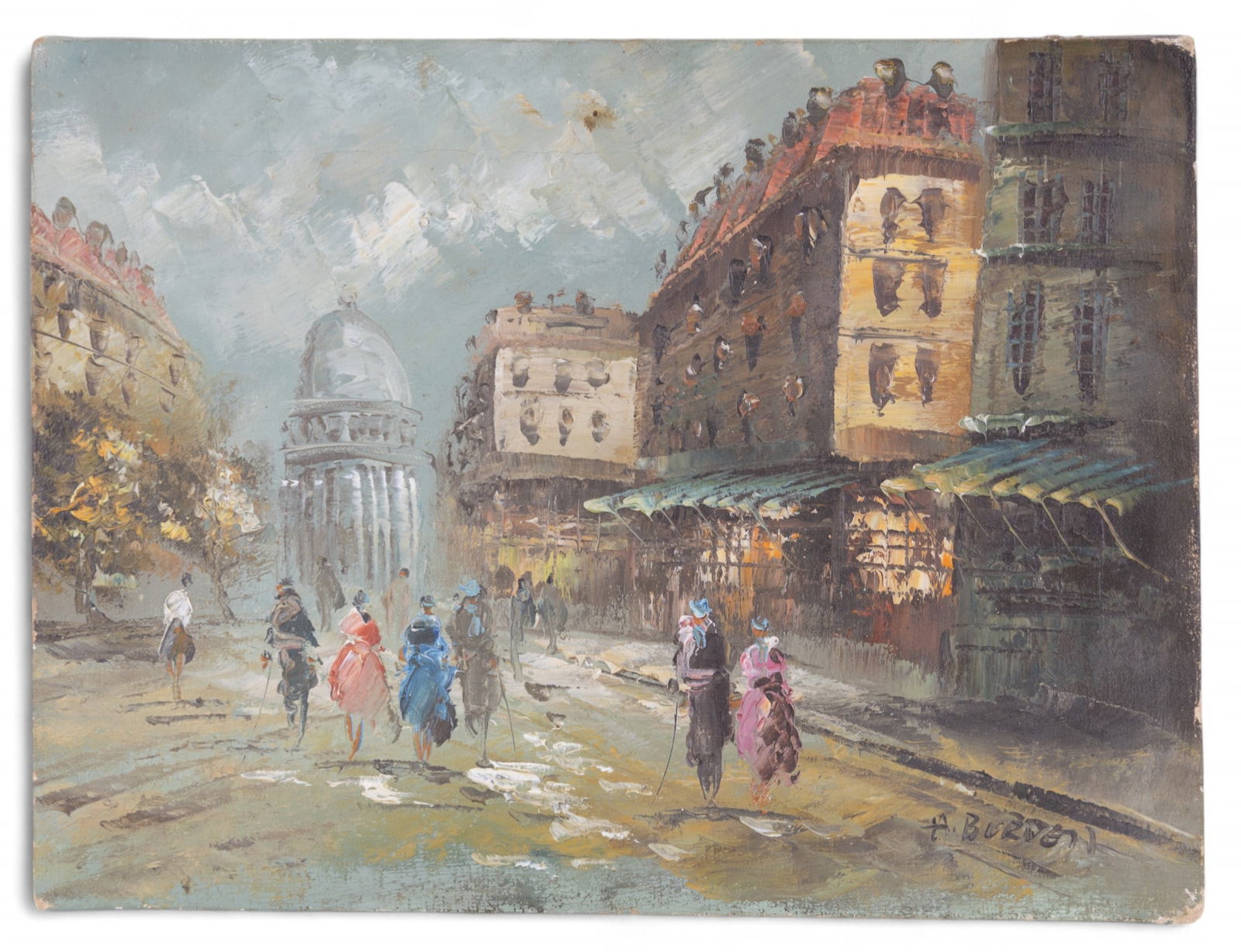 Louis A. Burnett attr. Signed Impressionist O/c (1 of 4)