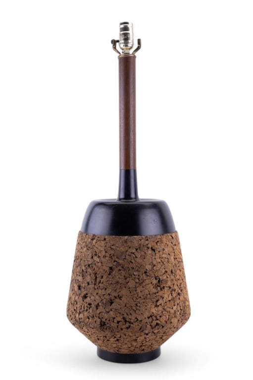 MCM Cork Table Lamp (1 of 9)
