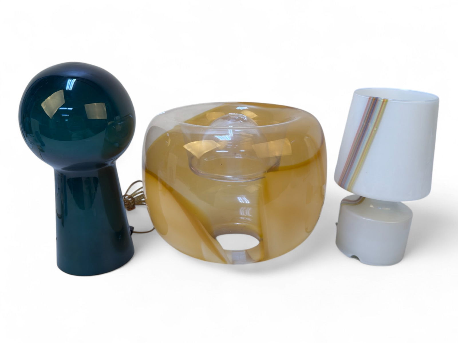 MCM & more Colored Glass Lamps, Shades (1 of 11)