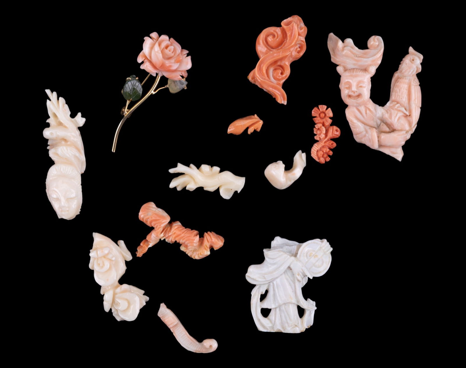 Antique Carved Coral Fragments (1 of 5)