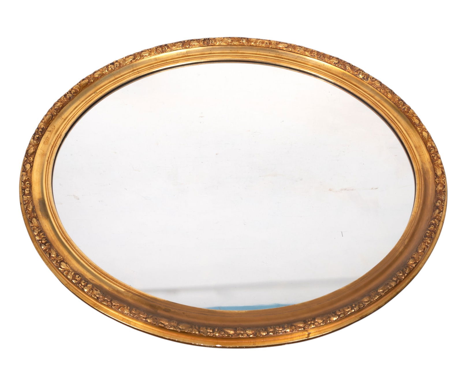 Large Oval Gilt Gesso Mirror (1 of 5)