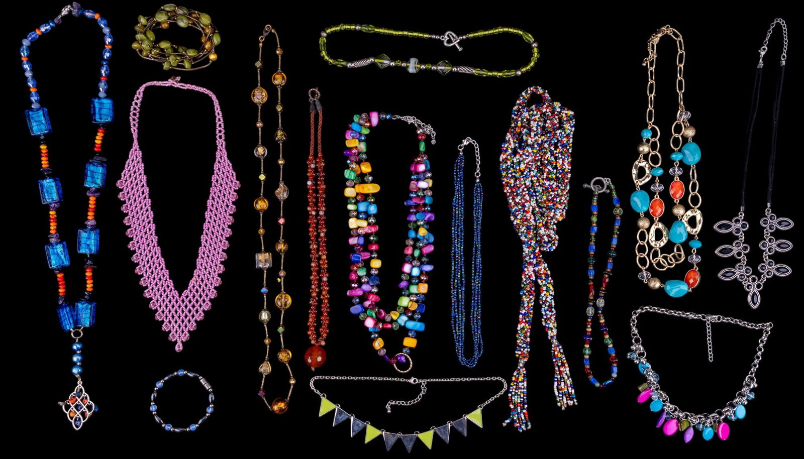 Art Glass Bead, Glass, more Costume Jewelry (1 of 17)