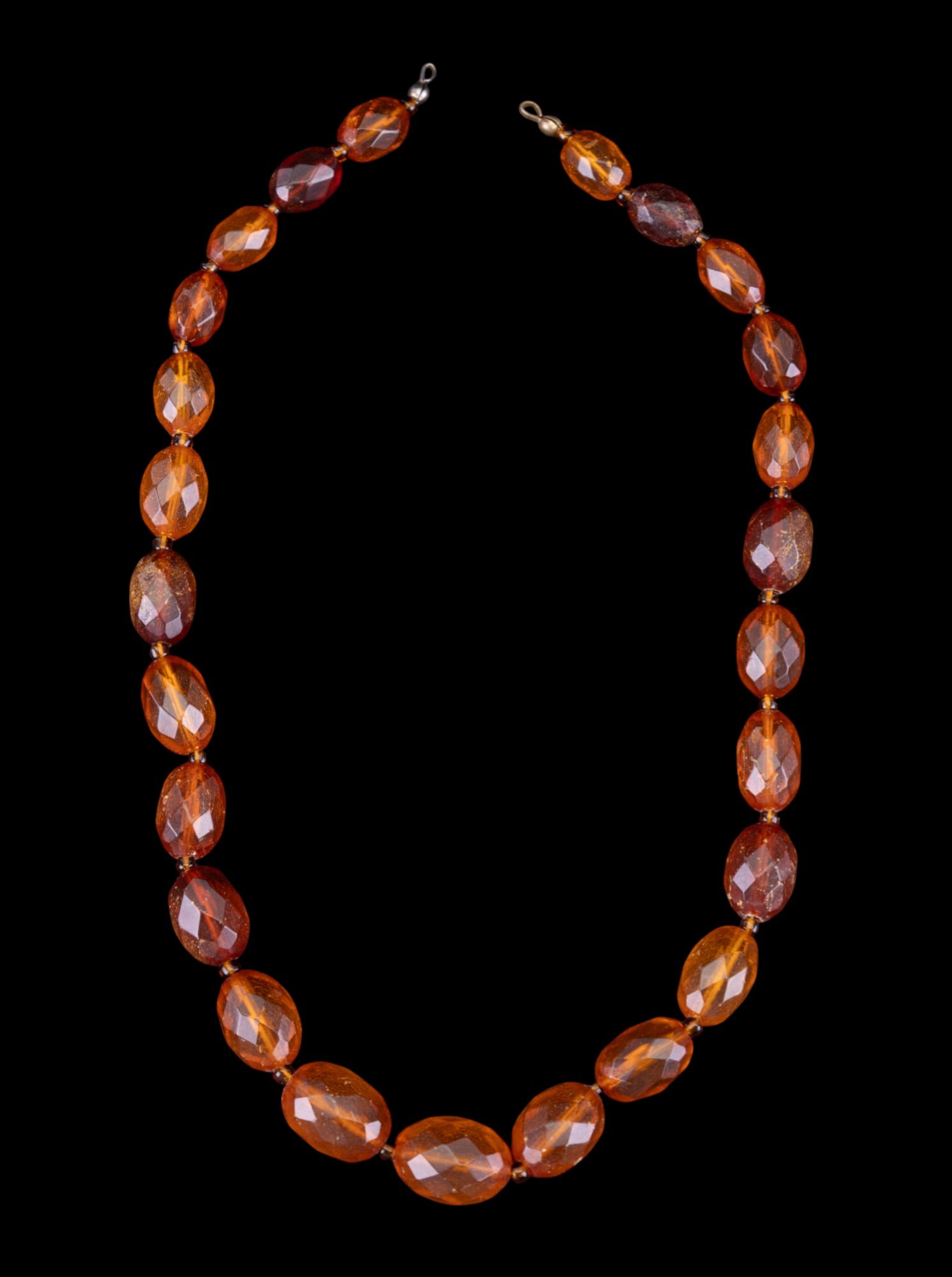 Faceted Natural Honey Amber Necklace (1 of 3)