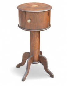 Golden Oak Circular Stand c 1880