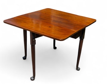 18C Queen Anne Mahogany Drop Leaf Table