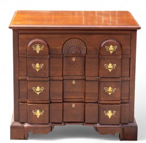 Broyhill Shell-Carved Block Front Bachelors Chest