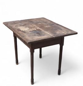 19th C Country Tavern Table Scrub Top