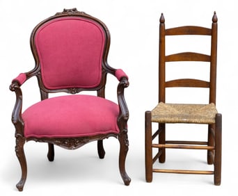 Victorian Gentleman's Smoking Chair + Windsor