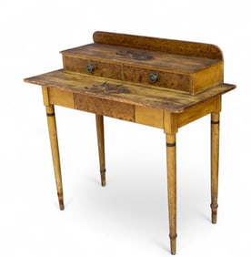 19th C New England Sponge-Painted Server