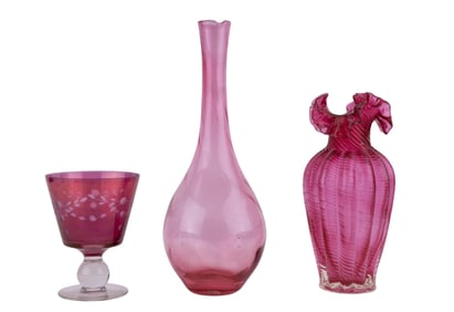 Vintage Pink Art Glass (3)