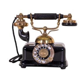 Vintage Danish Rotary Dial Telephone