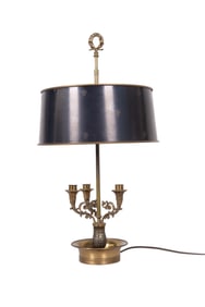 French Bouillotte Brass Table Lamp