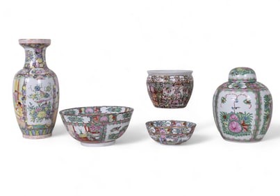 A.C.F & more Famille Rose Pattern Porcelain