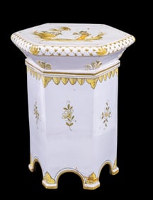 Italian Porcelain Garden Stool