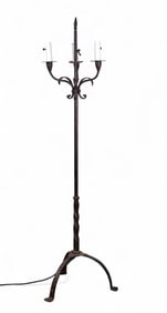 Vintage Wrought Iron Floor Lamp