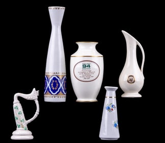 Belleek, Lubiana, Pfaltzgraff & Other Vases