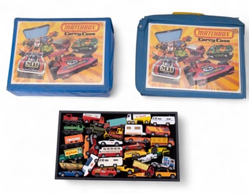 Vintage Matchbox Toy Vehicles + cases