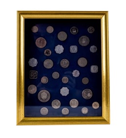 Framed World Coin Collections