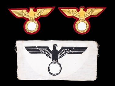 WWII German Eagle Insignia Textile, Repro Patches