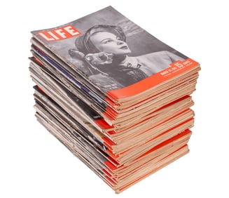 Life Magazine 1947 Near-Full Magazine set (50 Pc)