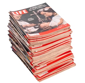 Life Magazine 1956 Near-Full Magazine Set (50 Pc)