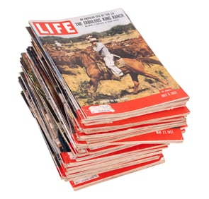 Life Magazine 1957 Near-Full Magazine Set (51 Pc.)
