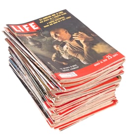 Life Magazine 1958 Near-Full Magazine Set (51 Pc)