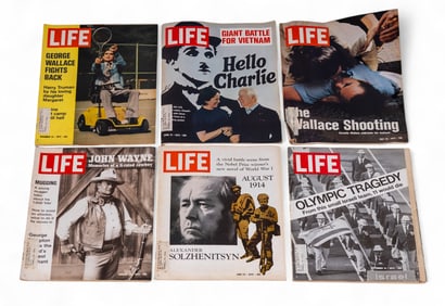 Life Magazine 1972 Near-Full Magazine Set (47 Pc.)