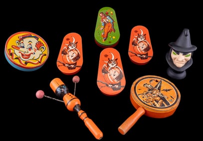 Vintage Halloween Noisemakers, Novelty