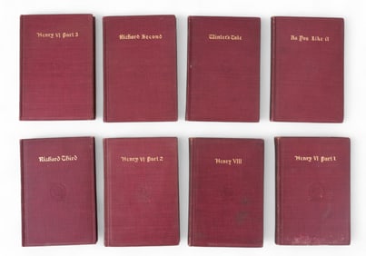 Antique Works of Shakespeare c. 1900 (8 Pc.)
