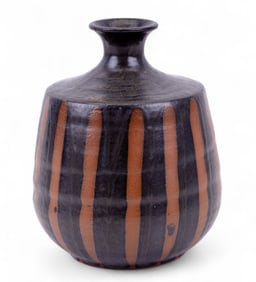 Teco Pottery Striped Vase