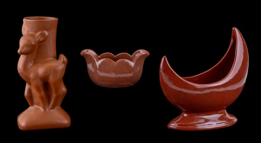 Van Briggle Gold Ore Glaze Pottery (3)