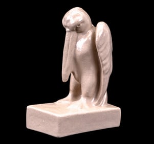 Teco Pottery Figural Bird Bookend