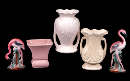 Hull, Abingdon, and Flamingo Art Pottery