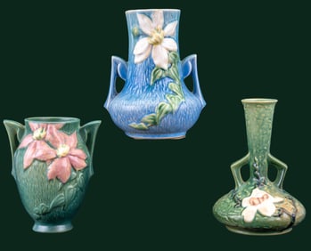 Roseville Vases (3)