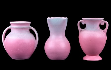 Niloak Pink Gradient Ceramic Vases