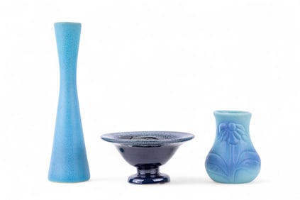Van Briggle Vases and Bowl
