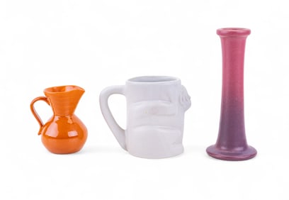 Van Briggle Art Pottery Vase, Jug, and Mug
