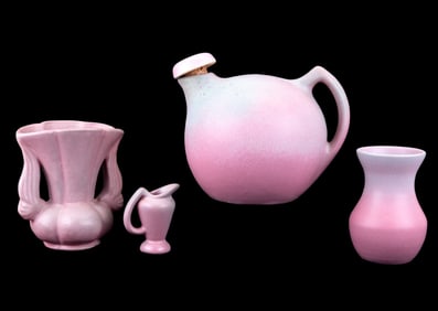 Niloak Pottery Bulb Art Pottery Pitcher, more