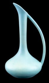 Van Briggle Pottery Turquoise Long-Handled Pitcher