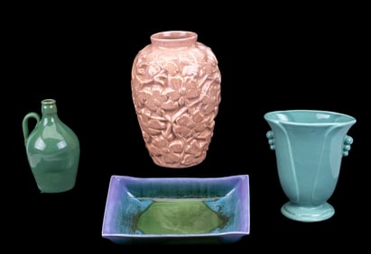Pfaltzgraff Vases and Tray