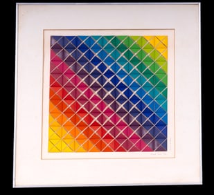 Anne Youkeles (Austrian, b. 1920) 3D Serigraph